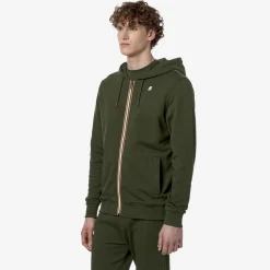 K-WAY Anthony - Fleece - Jacket - Man - Green Cypress Discount