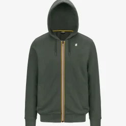 K-WAY Anthony - Fleece - Jacket - Man - Green Blackish Discount