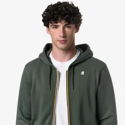 K-WAY Anthony - Fleece - Jacket - Man - Green Blackish Discount