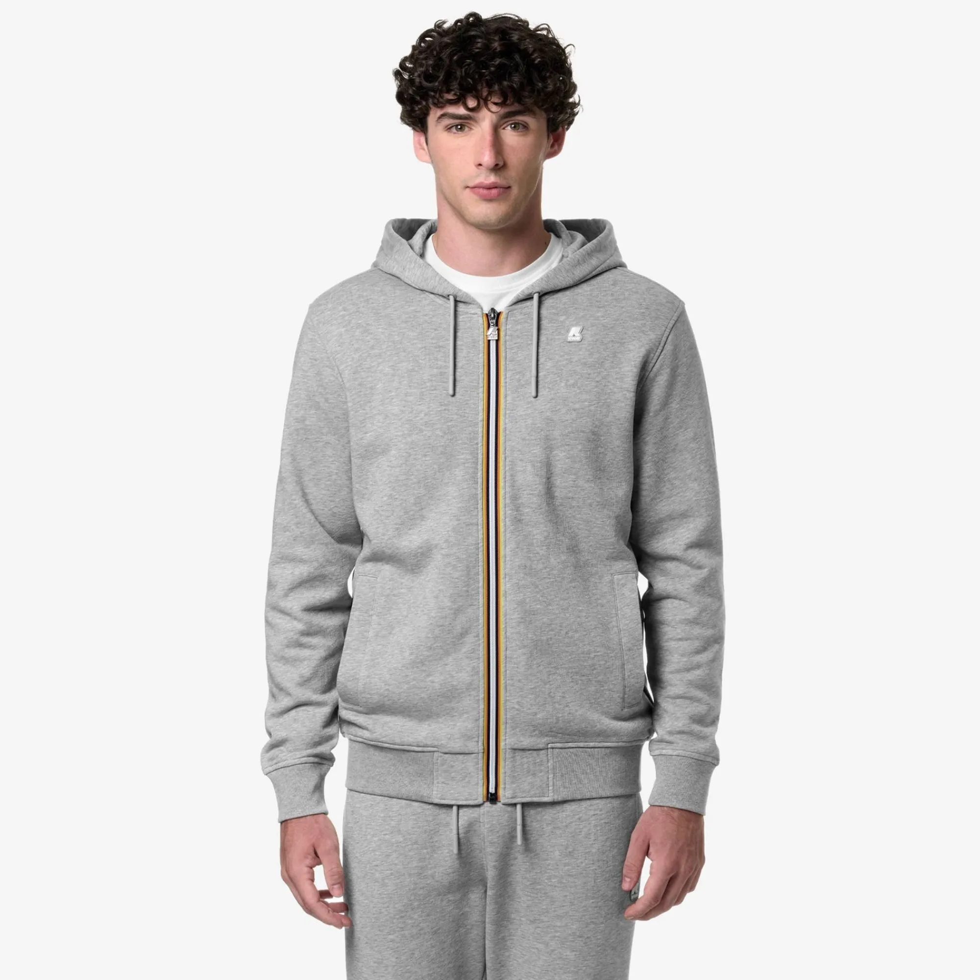 K-WAY Anthony - Fleece - Jacket - Man - Grey Mel New