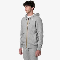 K-WAY Anthony - Fleece - Jacket - Man - Grey Mel New