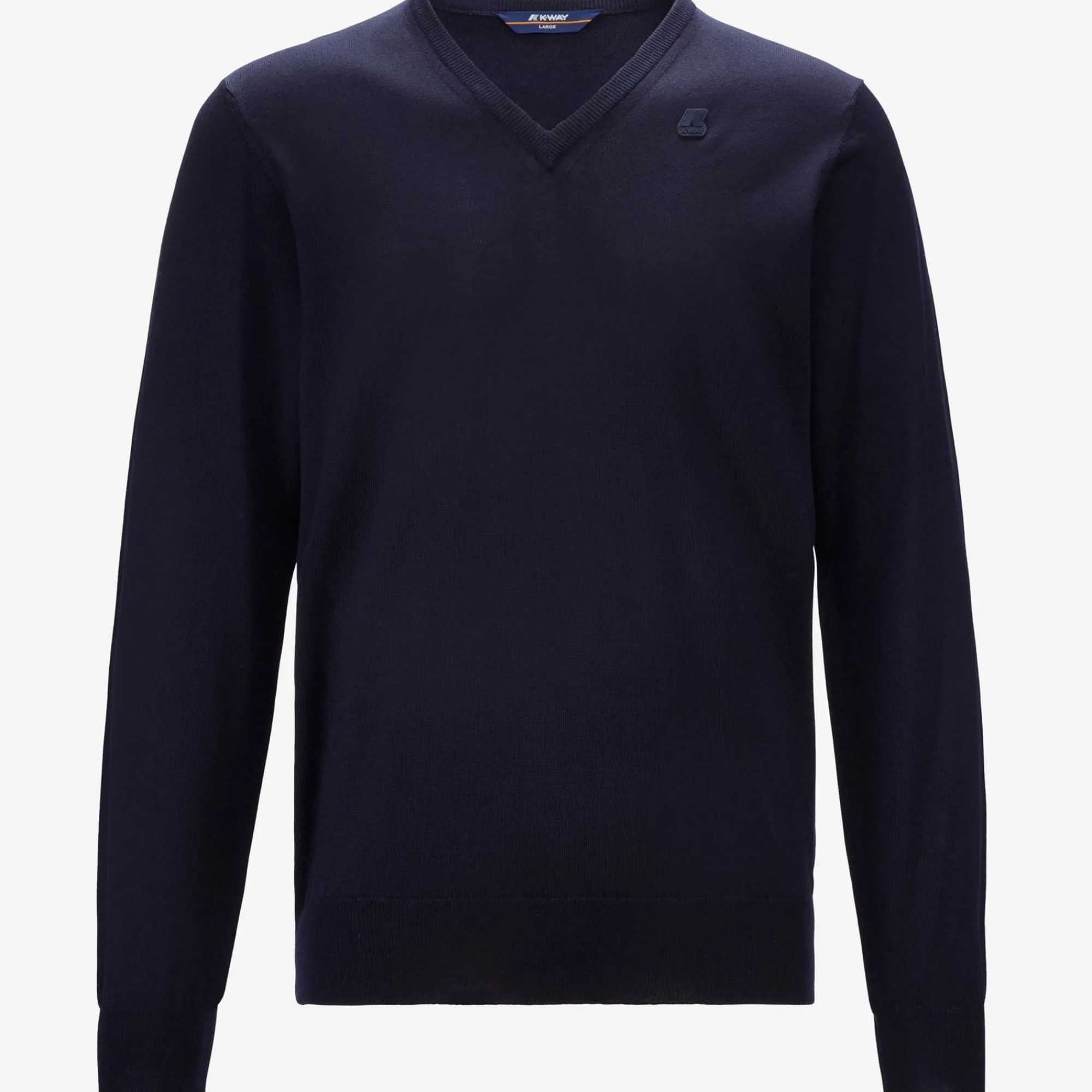 K-WAY Antoine Merino - Knitwear - Pullover - Man - Blue Depth Clearance
