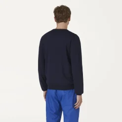K-WAY Antoine Merino - Knitwear - Pullover - Man - Blue Depth Clearance