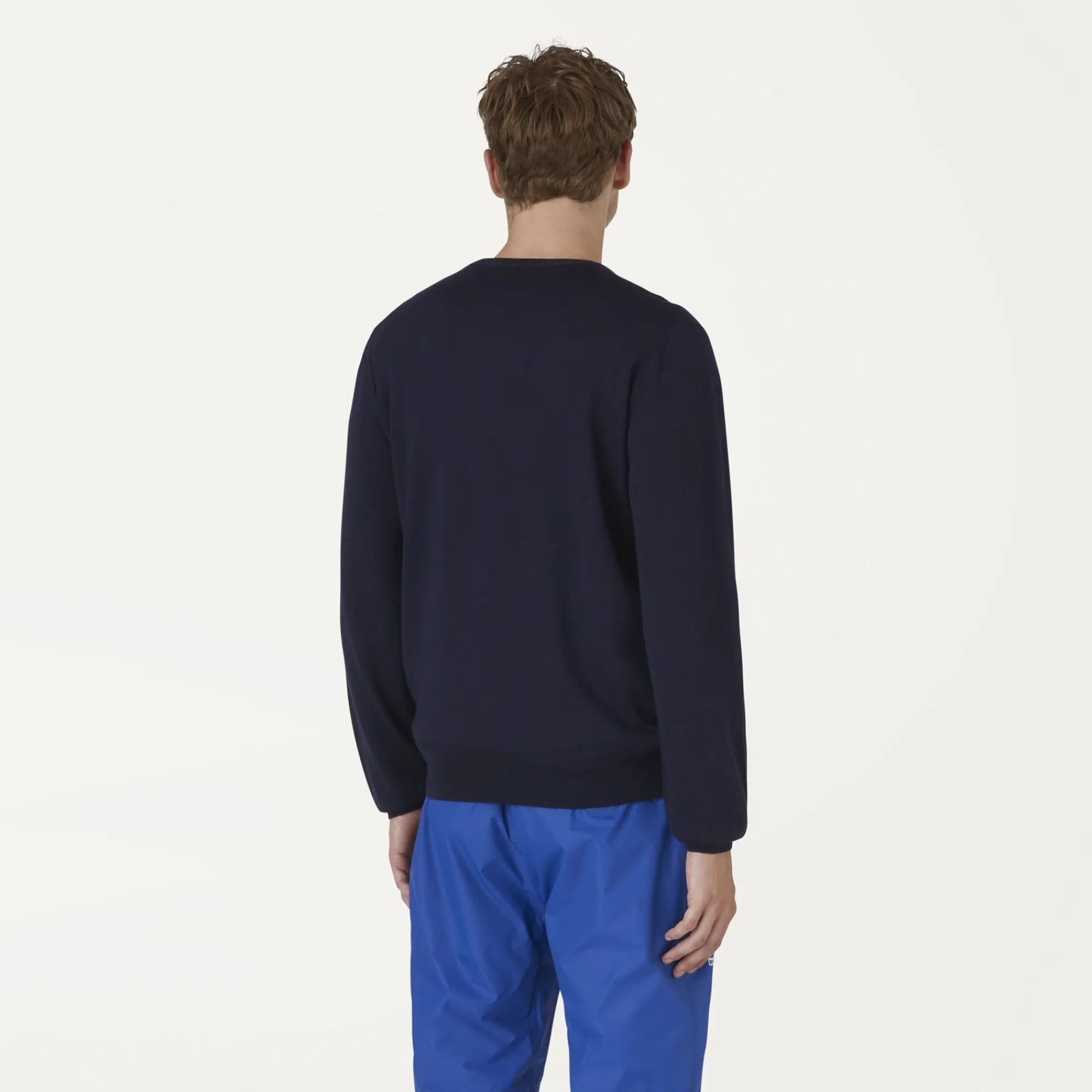 K-WAY Antoine Merino - Knitwear - Pullover - Man - Blue Depth Clearance