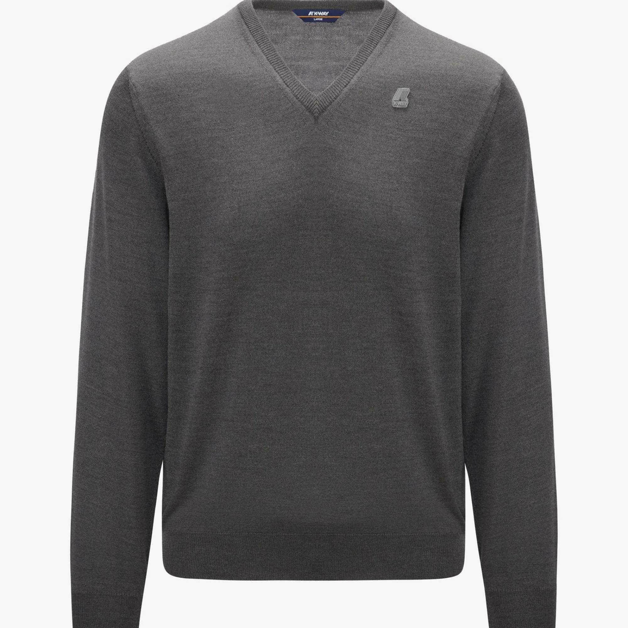 K-WAY Antoine Merino - Knitwear - Pullover - Man - Grey Md Mel Sale