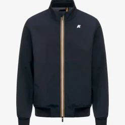 K-WAY Arsene Bonded Jersey - Jackets - Short - Man - Blue Depth Discount
