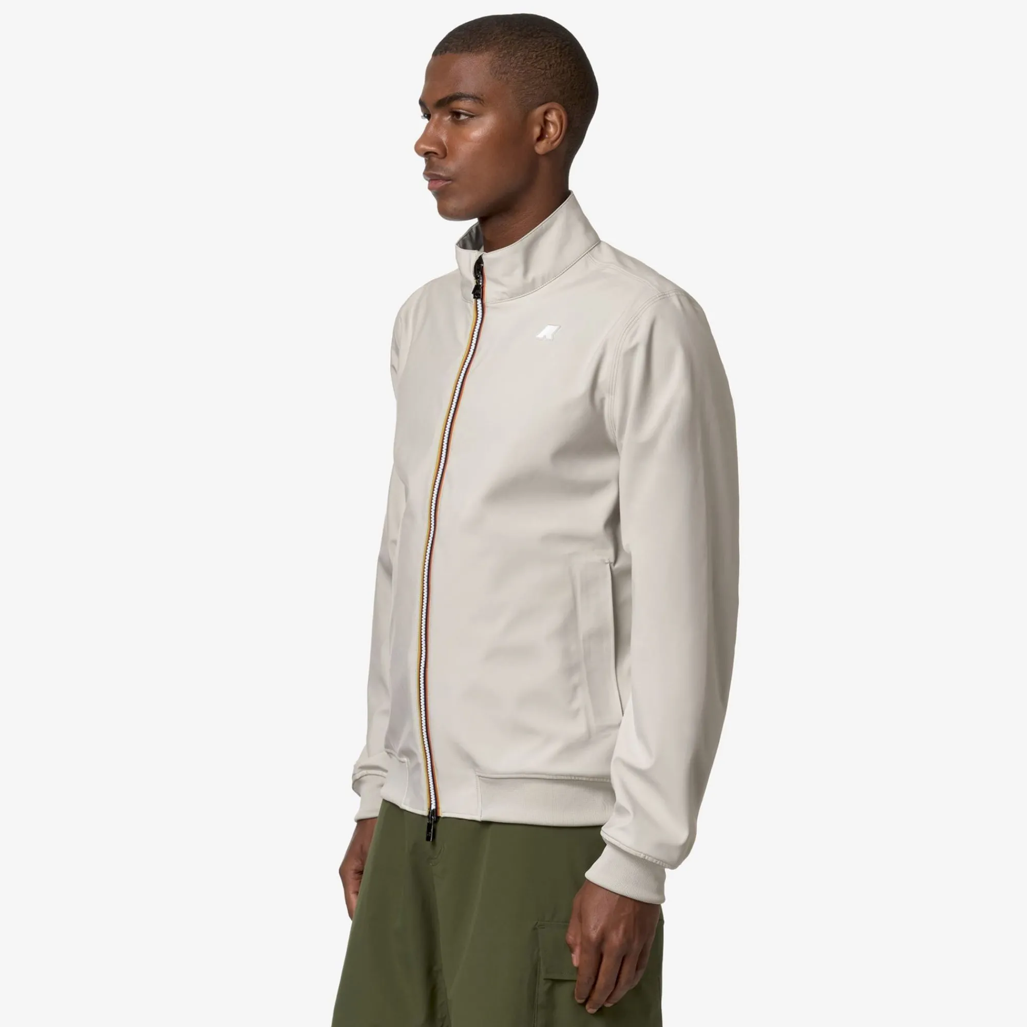 K-WAY Arsene Bonded Jersey - Jackets - Short - Man - Beige Lt Hot