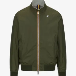 K-WAY Arsene Plus.2 Reversible - Jackets - Short - Man - Green C-Beige L Hot