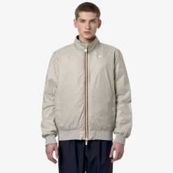 K-WAY Arsene Plus.2 Reversible - Jackets - Short - Man - Green C-Beige L Hot