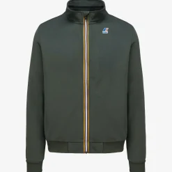 K-WAY Augur Poly Cotton - Fleece - Jacket - Unisex - Green Blackish Hot
