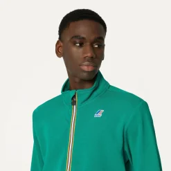 K-WAY Augur Poly Cotton - Fleece - Jacket - Unisex - Green Shop
