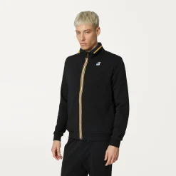 K-WAY Augur Poly Cotton - Fleece - Jacket - Unisex - Black Pure Fashion