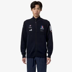K-WAY Ault Orient Express Team Ac - Knitwear - Jacket - Unisex - Blue Dress New