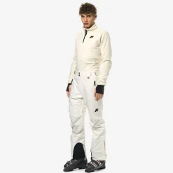 K-WAY Avrieux Micro Twill 2 Layers - Pants - Sport Trousers - Man - White Gardenia Clearance