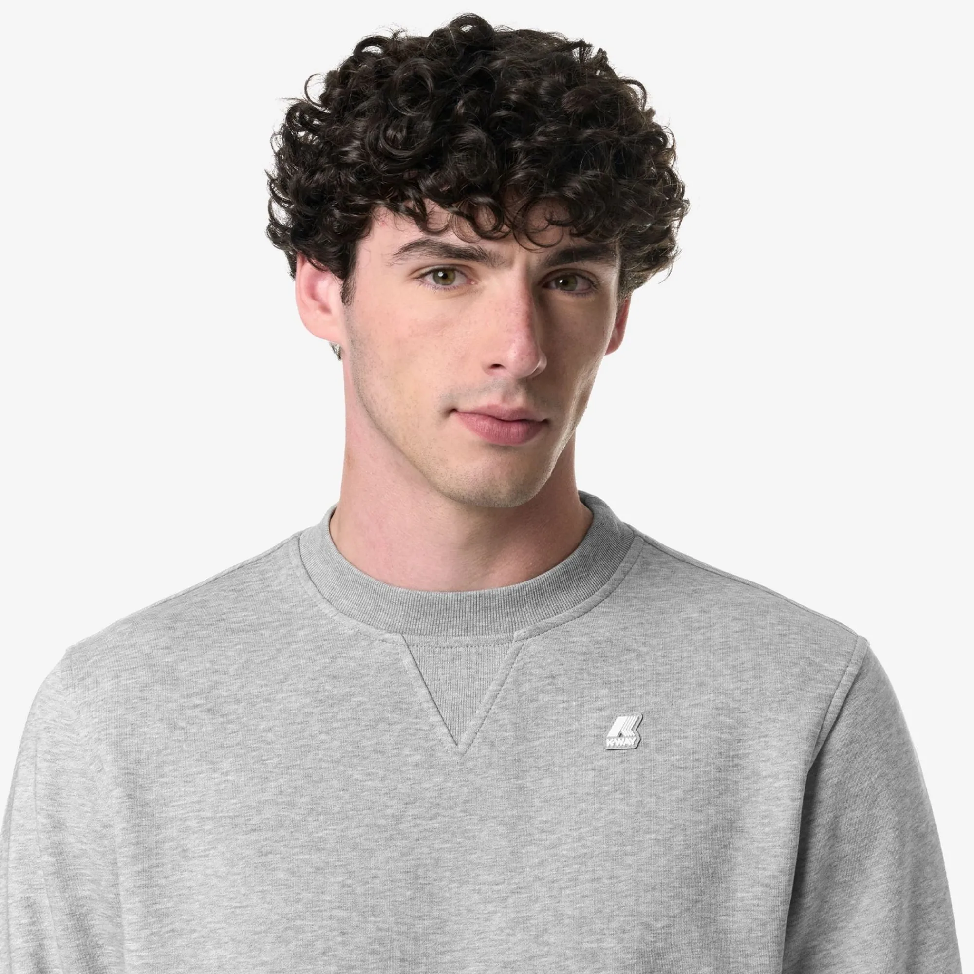 K-WAY Baptiste - Fleece - Jumper - Man - Grey Mel Cheap