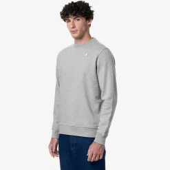 K-WAY Baptiste - Fleece - Jumper - Man - Grey Mel Cheap