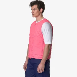 K-WAY Barnely Eco Light Warm - Jackets - Vest - Unisex - Pink Camellia Cheap