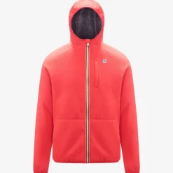 K-WAY Beau St Fur Bonded - Fleece - Jacket - Unisex - Red- Grey Smk Shop
