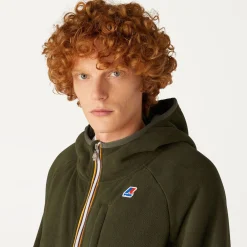 K-WAY Beau St Fur Bonded - Fleece - Jacket - Unisex - Green Blackish- Grey Smk Clearance