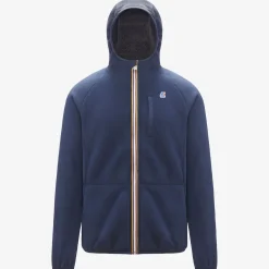 K-WAY Beau St Fur Bonded - Fleece - Jacket - Unisex - Blue Depth-Grey Smk Best