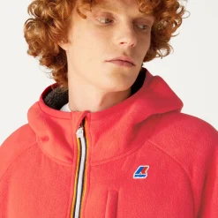 K-WAY Beau St Fur Bonded - Fleece - Jacket - Unisex - Red- Grey Smk Store