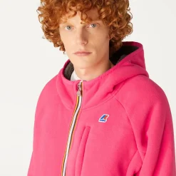 K-WAY Beau St Fur Bonded - Fleece - Jacket - Unisex - Fuchsiamag-Greysmk Hot