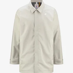 K-WAY Benny Bonded Jersey - Jackets - 3/4 Length - Man - Beige Lt New