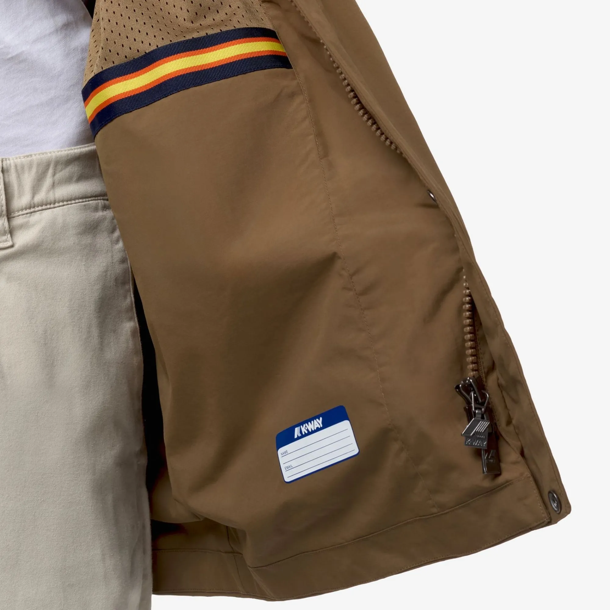 K-WAY Benny Ottoman - Jackets - 3/4 Length - Man - Brown Corda Best Sale