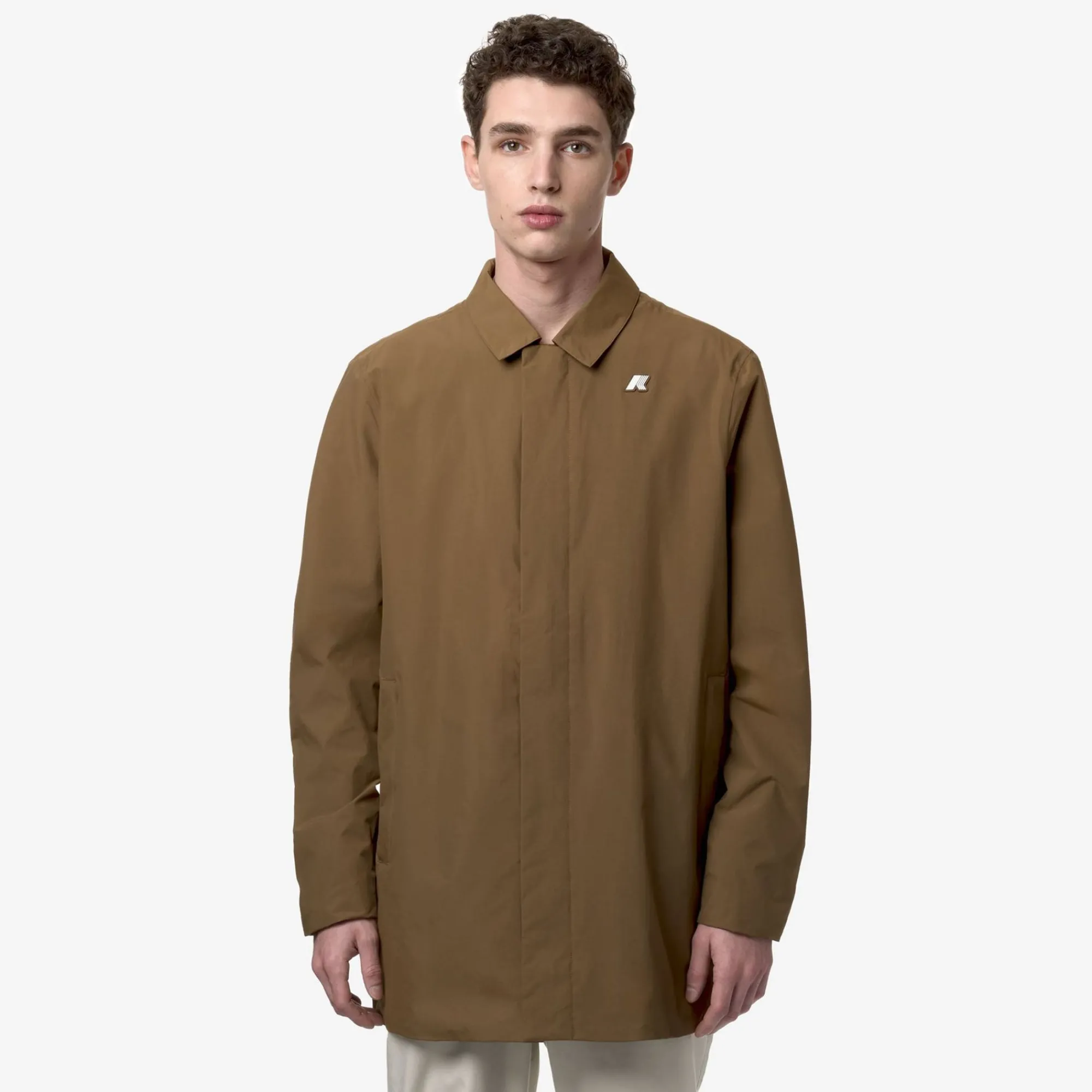 K-WAY Benny Ottoman - Jackets - 3/4 Length - Man - Brown Corda Best Sale