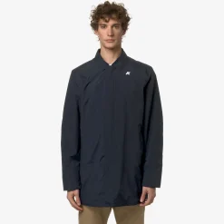 K-WAY Benny Ottoman - Jackets - 3/4 Length - Man - Blue Depth Store
