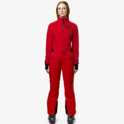 K-WAY Bonneval Micro Twill 2 Layers - Pants - Sport Trousers - Woman - Red Flash Sale