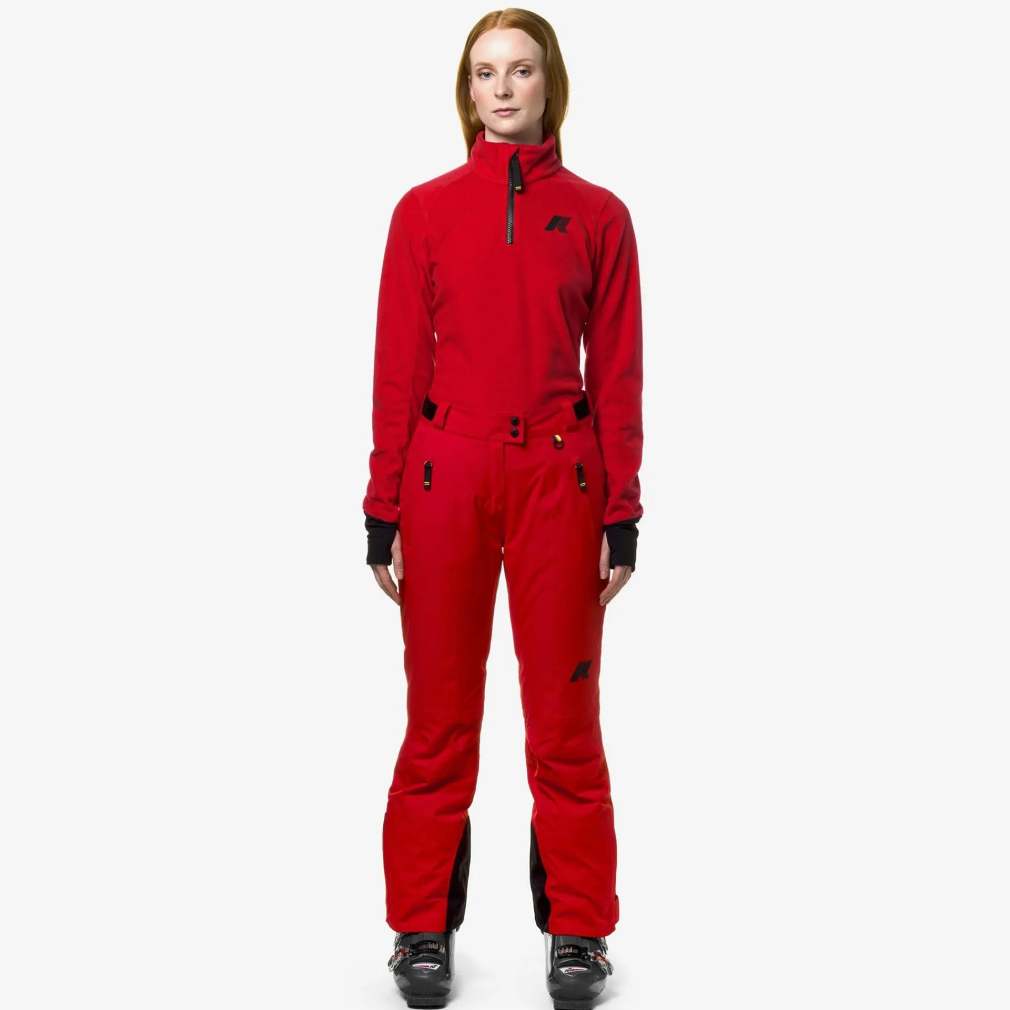 K-WAY Bonneval Micro Twill 2 Layers - Pants - Sport Trousers - Woman - Red Flash Sale