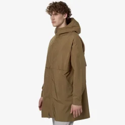 K-WAY Clabel Clean Look 3L - Jackets - 3/4 Length - Man - Brown C-Blue F Outlet