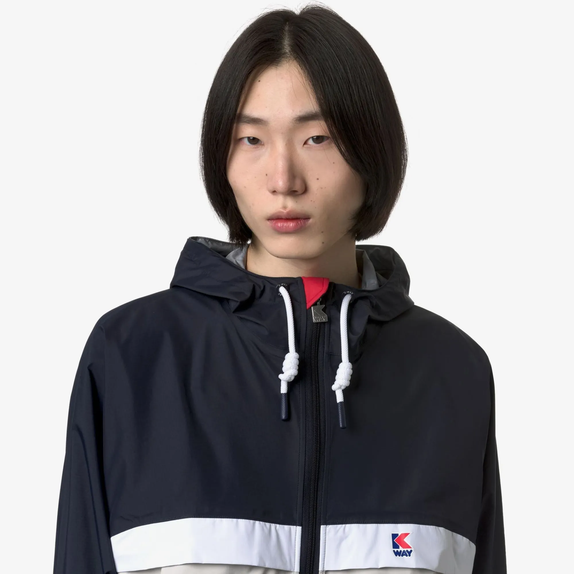 K-WAY Claude 1975 Hurricane - Jackets - Mid - Unisex - Blue Depth-Lt Beige Best