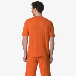 K-WAY Combel Knitted - Knitwear - Pullover - Unisex - Orange Best Sale