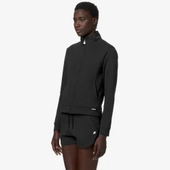 K-WAY Cyrielle Interlock - Fleece - Jacket - Woman - Black Pure Clearance