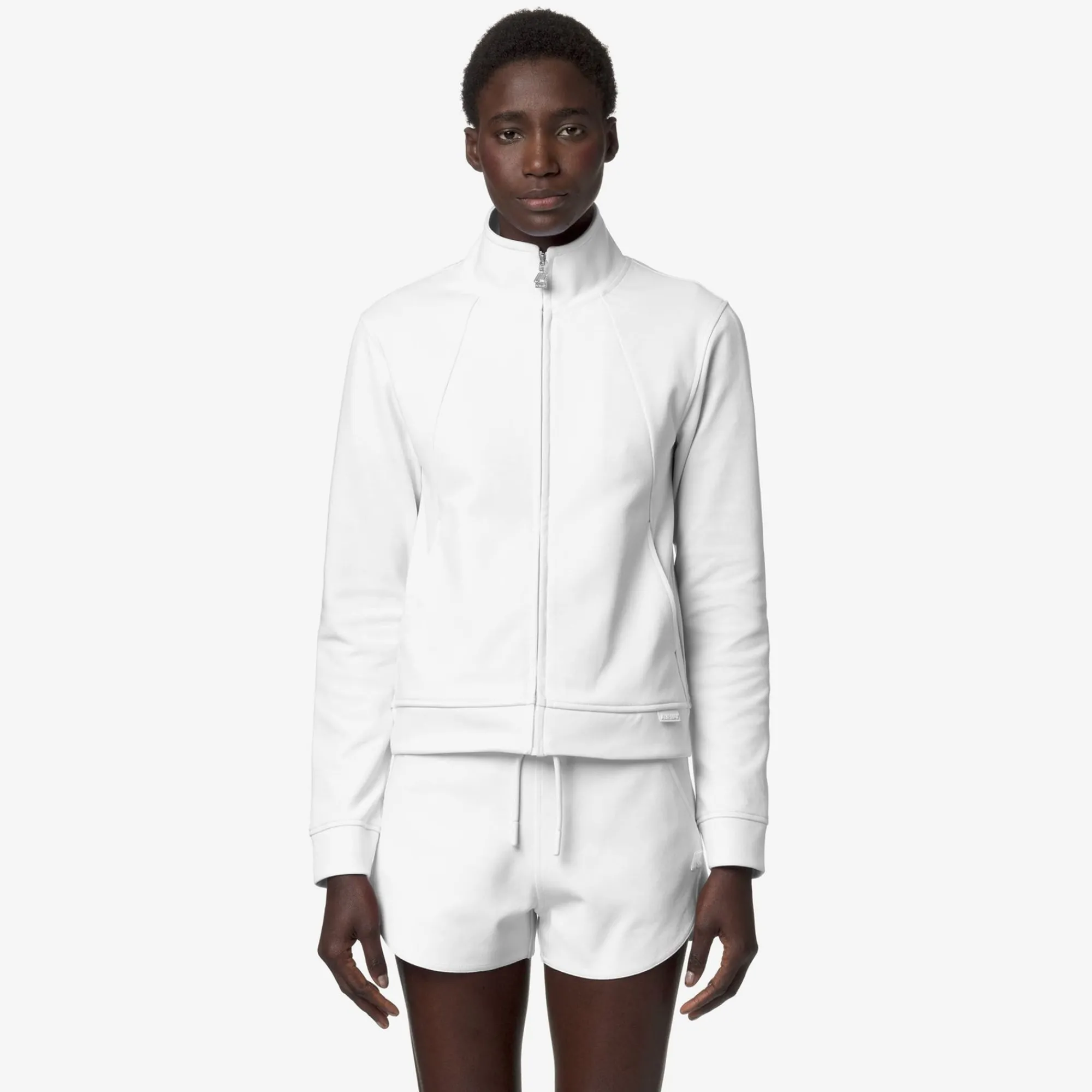 K-WAY Cyrielle Interlock - Fleece - Jacket - Woman - White Best