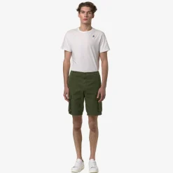 K-WAY Davon - Shorts - Cargo - Man - Green Cypress Cheap