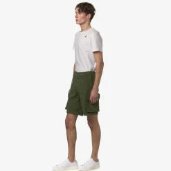 K-WAY Davon - Shorts - Cargo - Man - Green Cypress Cheap