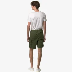 K-WAY Davon - Shorts - Cargo - Man - Green Cypress Cheap