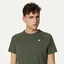 K-WAY Edwing - T-Shirtstop - T-Shirt - Man - Green Blackish Hot