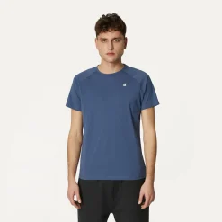 K-WAY Edwing - T-Shirtstop - T-Shirt - Man - Blue Indigo New