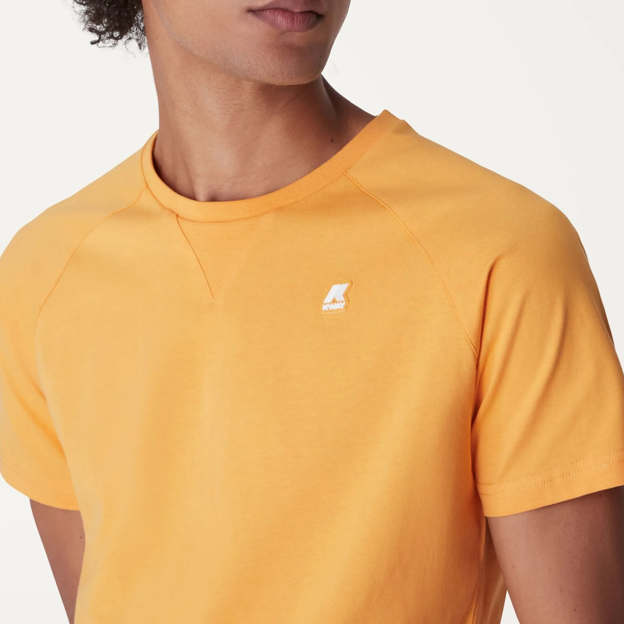 K-WAY Edwing - T-Shirtstop - T-Shirt - Man - Yellow Lt Jurassic Clearance