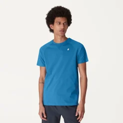 K-WAY Edwing - T-Shirtstop - T-Shirt - Man - Blue Turquoise Store