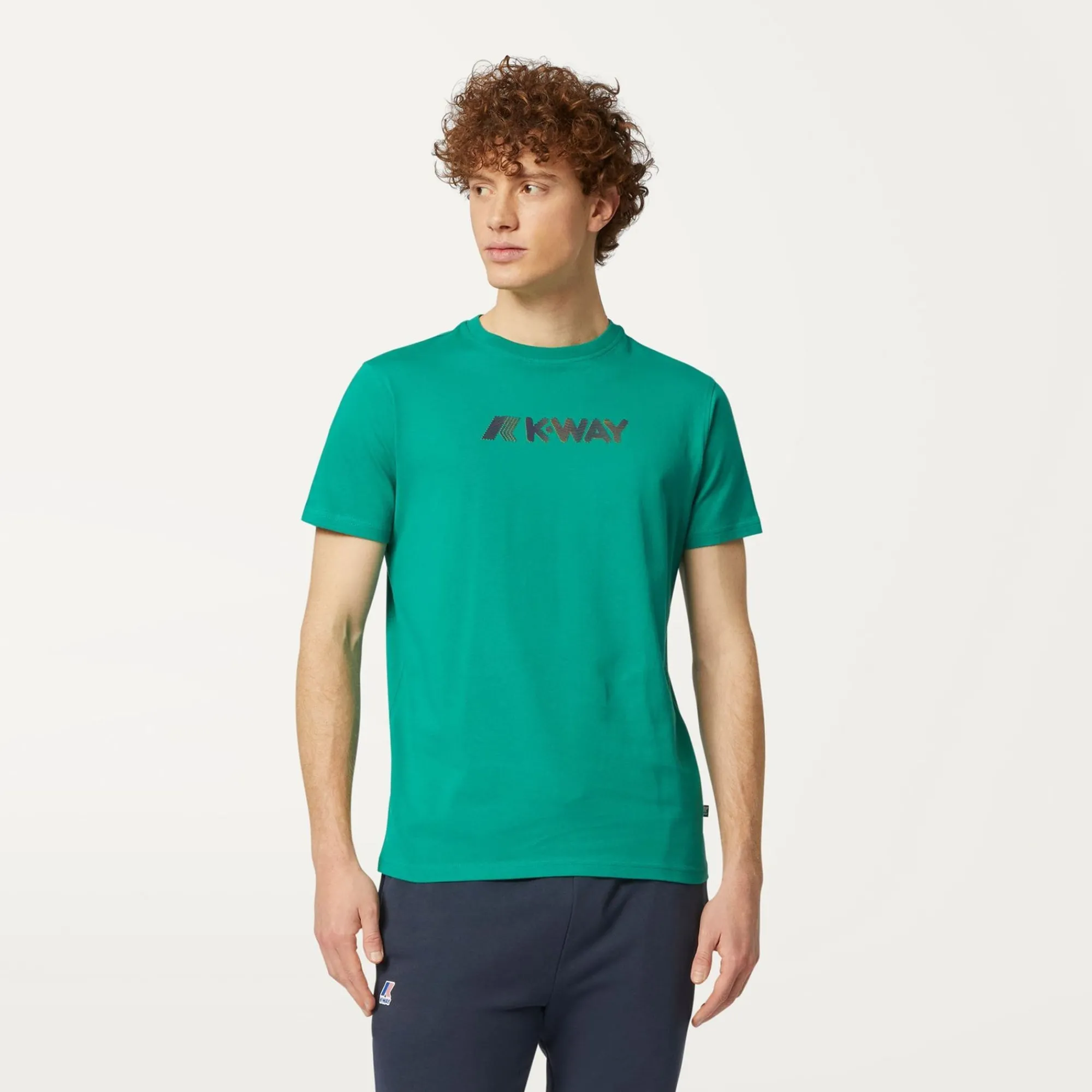 K-WAY Elliot 3D Stripes Logo - T-Shirtstop - T-Shirt - Man - Green Cheap