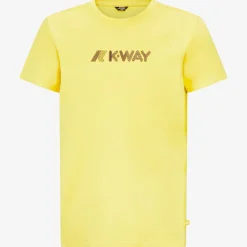 K-WAY Elliot 3D Stripes Logo - T-Shirtstop - T-Shirt - Man - Yellow Sunstruck Sale