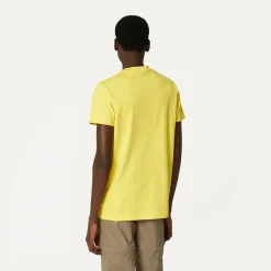K-WAY Elliot 3D Stripes Logo - T-Shirtstop - T-Shirt - Man - Yellow Sunstruck Sale