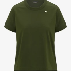 K-WAY Emel Jersey - T-Shirtstop - T-Shirt - Woman - Green Cypress Shop