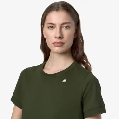 K-WAY Emel Jersey - T-Shirtstop - T-Shirt - Woman - Green Cypress Shop