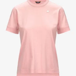 K-WAY Emel Jersey - T-Shirtstop - T-Shirt - Woman - Pink Ash Discount